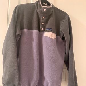Patagonia women’s Fleece Sweater - Gray and Lavender